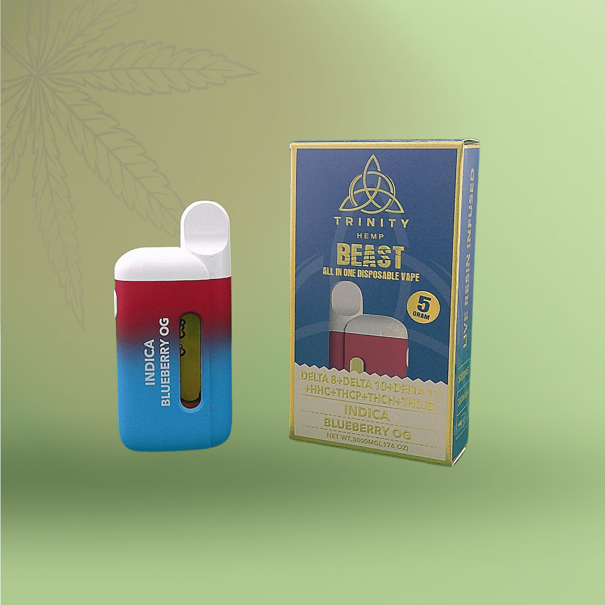Twisted Fusion Xl 2G THC-P/D8/CBN Disposable Vape - Trinity Hemp